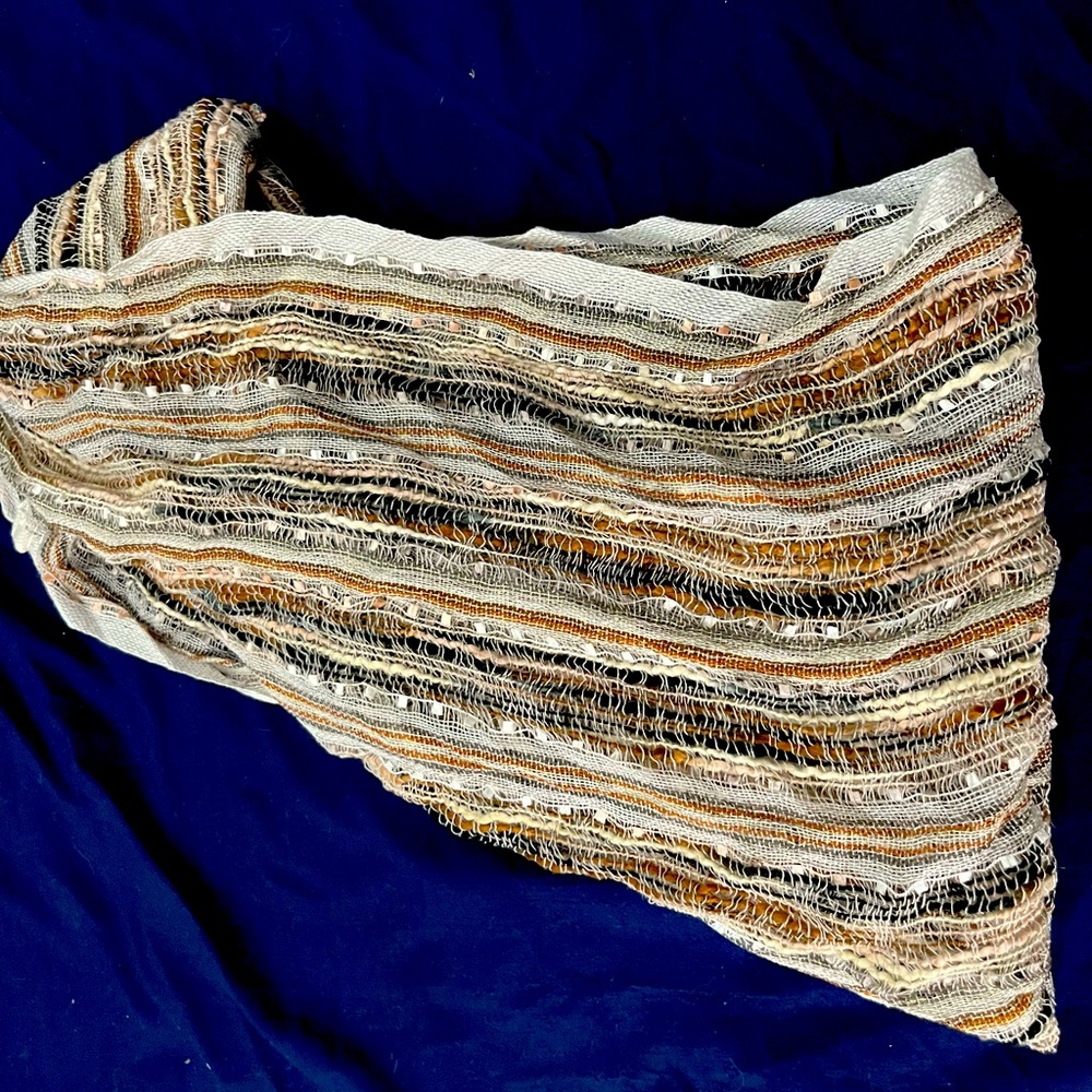 Metallic Accented Infinity scarf
